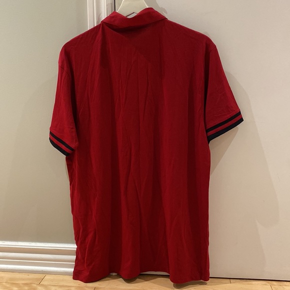 DKNY Jeans Red Polo with Black Detailing - Picture 6 of 6